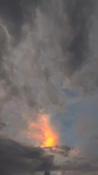 Dramatic Cloudscape at Sunset 스톡 사진