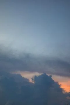 Dramatic Cloudscape at Sunset 스톡 사진
