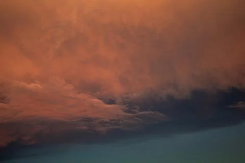 Dramatic Cloudscape at Sunset 스톡 사진