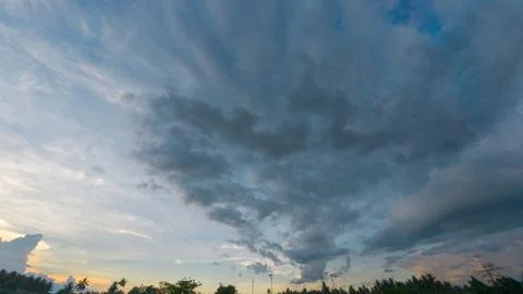 Dramatic Cloudscape at Sunset Foto stock