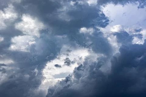 Dramatic cloudy sky as abstract background Stock Photos