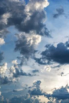 Dramatic cloudy sky as abstract background. Foto stock