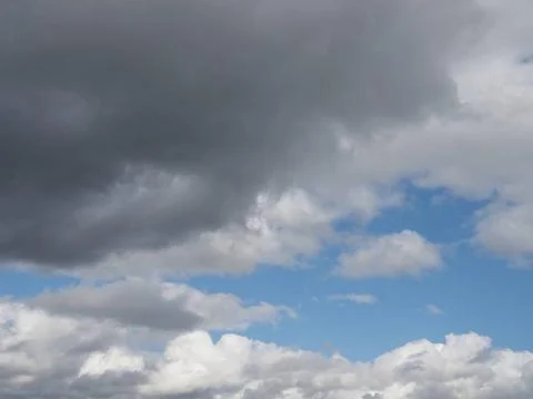 Dramatic cloudy sky background dramatic overcast stormy sky cloudscape wit... 写真素材