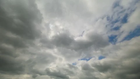 A Dramatic Cloudy Sky with Dynamic Light Patterns that Captivates the Viewer and Stock Footage 313349421