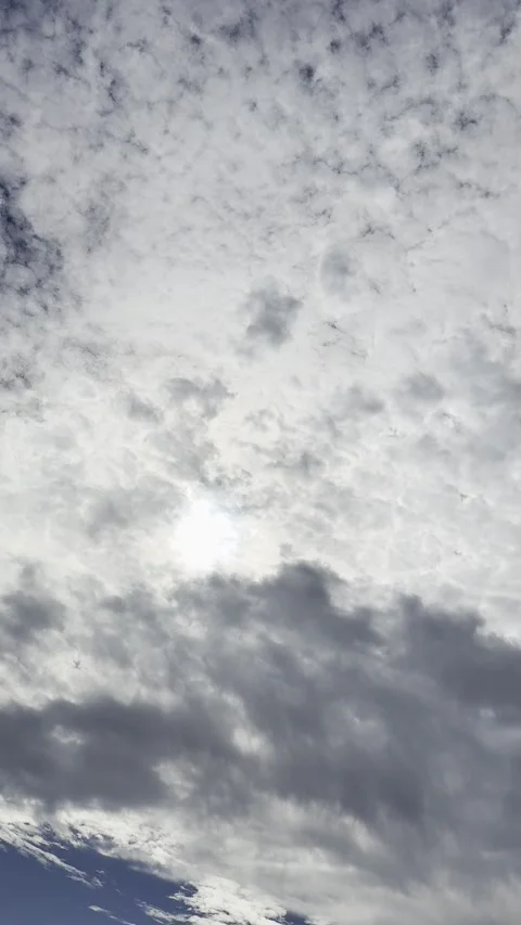 Dramatic Cloudy Sky With Moving Gray Clouds Video stock 325333136