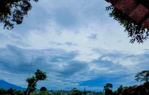 Dramatic Cloudy Sky Panorama Stock Photos