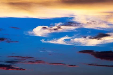 Dramatic cloudy sky Stock Photos