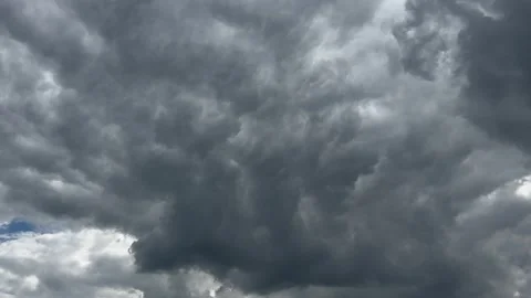 Dramatic Cloudy Sky with Sunlight Over the Netherlands Atmospheric Cloudscape Vídeos de archivo 343001598