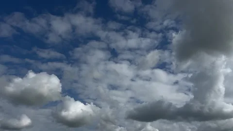 Dramatic Cloudy Sky with Sunlight Over the Netherlands Atmospheric Cloudscape 스톡 동영상 343001665