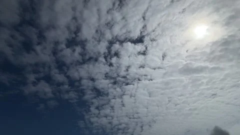 Dramatic Cloudy Sky with Sunlight Over the Netherlands Atmospheric Cloudscape Видео 343002298