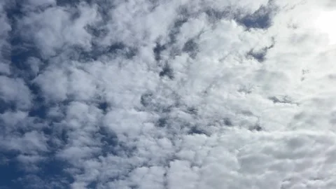 Dramatic Cloudy Sky with Sunlight Over the Netherlands Atmospheric Cloudscape Stock-Footage 343002464