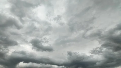 Dramatic Cloudy Sky Timelapse - 57 Seconds of Moody Moving Clouds Stock Footage 336658838