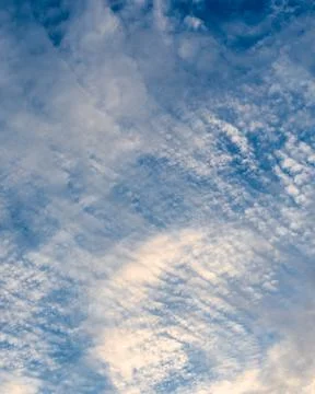Dramatic cloudy sunset sky. Stock Photos