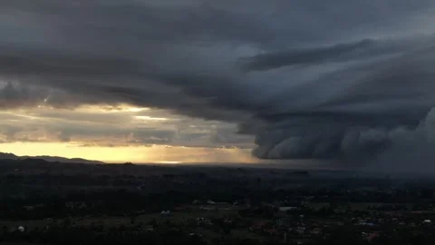 Dramatic cloudy weather in Ubud, Bali 動画素材 263400904