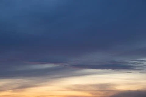 Dramatic colorful cloud during sunset Stock Photos
