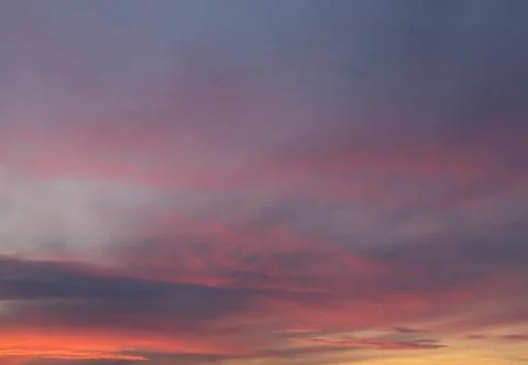 Dramatic colorful cloud during sunset Stock Photos