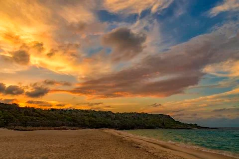 Dramatic colorful clouds Stock Photos