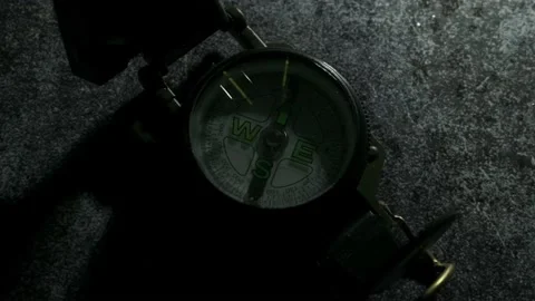 Dramatic Compass Stock Footage 133843326