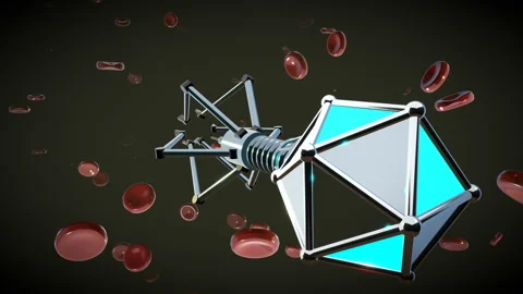 Dramatic corkscrew pull-out revealing the massive surrounding cell swarm, 4K Stock Footage 338401997