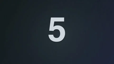 Dramatic countdown timer creates anticipation for a reveal Video stock 326177768