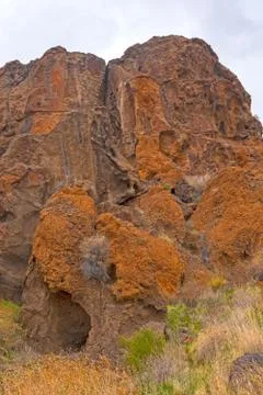 Dramatic Crags in the Desert Stockfoto's
