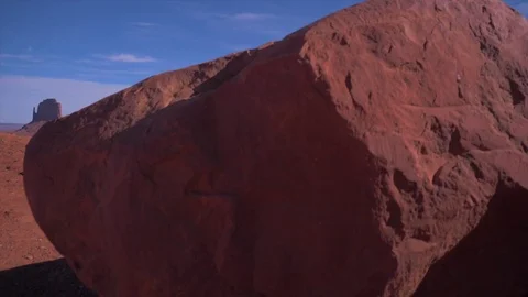 Dramatic Crane Shot of Monument Valley Stock Footage 83224523