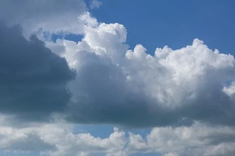 Dramatic Cumulus Clouds in Blue Sky Photos