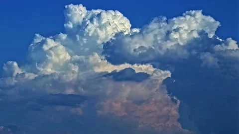Dramatic Cumulus Rain Clouds Stock Footage 219651202