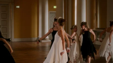 Dramatic Dance Routine Captures The Tension Between Opposing Forces Stock Footage 306789618