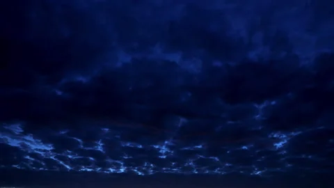 The Dramatic Dark and Cloudy Sky at Dusk is Beautifully Captured in a Stunning Stock Footage 308900812
