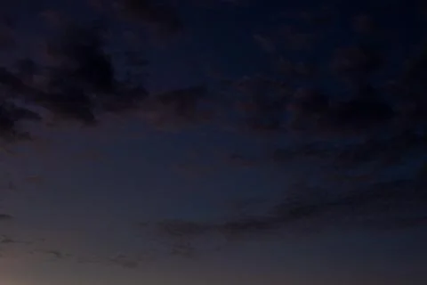 Dramatic Dark Blue Twilight Sky Stock Photos