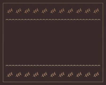 A dramatic dark brown ornamental background is accented with warm golden bo.. 스톡 일러스트