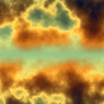 Dramatic dark clouds. Fresh air. Summer day. Empty open space. Dawn glow. Dream. Stock Illustration