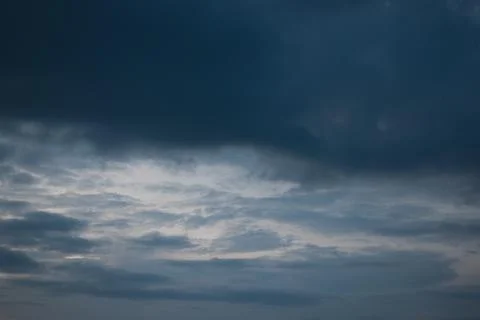 Dramatic Dark Clouds in the Sky 写真素材
