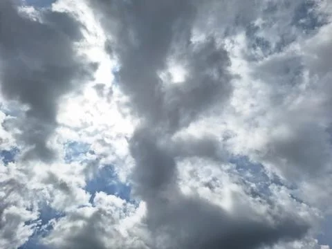 Dramatic Dark Clouds Before a Storm Stock Photos