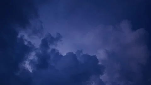 Dramatic Dark Sky with Fast-Moving Clouds During Sunset, Creating an Epic an 動画素材 296929068