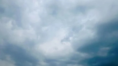 Dramatic Dark Storm Clouds Covering Sky Before Rain Overcast Weather Backgr.. Stock Photos