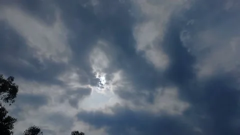 Dramatic Dark storm clouds 動画素材 196037961