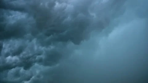 Dramatic Dark Storm Clouds Moving Across Sky Time-Lapse, Ominous Cumulonimb.. Stock Footage 339936389