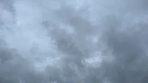 Dramatic dark stormy clouds moving across sky time lapse footage for weather Stock Footage 316744126