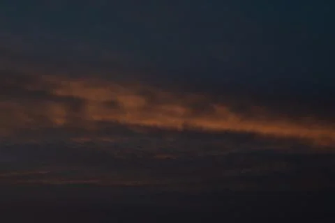 Dramatic Dark Sunset Clouds Stock Photos