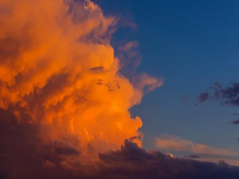Dramatic Day to Night Cloud Time-lapse Stock Footage 80430432