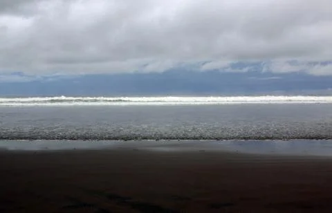 Dramatic day at the ocean on Parangritis Beach Stock Photos