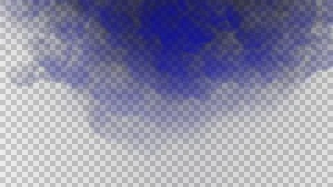 Dramatic deep blue smoke effect for creative projects, adding a mystical 스톡 일러스트