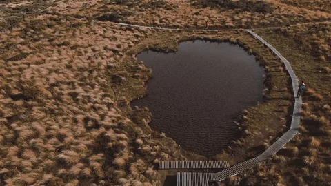 Dramatic drone aerial footage of Mount Taranaki, Egmont National Park Vídeo Stock 107074796