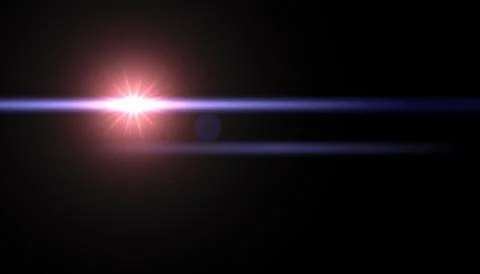 Dramatic dual beam sun sunlight flare produces vivid gold yellow light, stunn Ilustración de archivo
