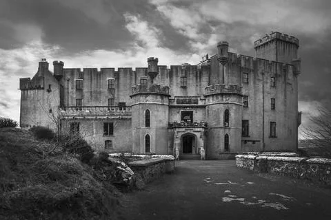 Dramatic Dunvegan Castle Foto stock