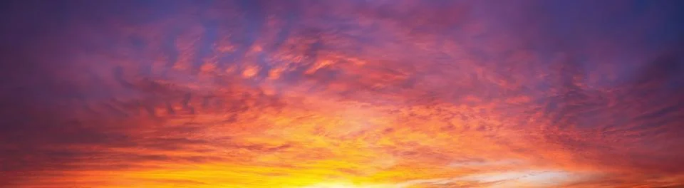 Dramatic dusk sky with clouds. Mysterious background pattern texture Stock Photos