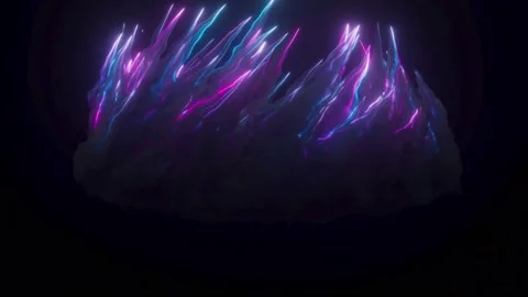 Dramatic Effect with Blue Plasma ring, Swirling and exploding smoke Stock Footage 239979689