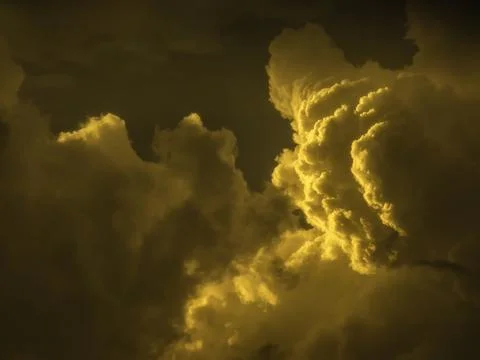 Dramatic evening cloudscape in Florida Stock Photos
